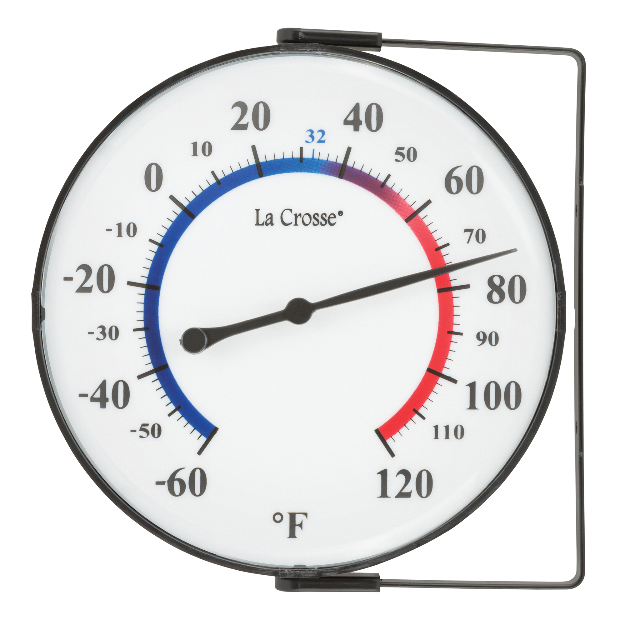 La Crosse Technology® 5-In. Analog Weather Thermometer with Mounting Bracket, 104-105-TBP